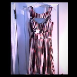 Guess cocktail dress red/white/navy